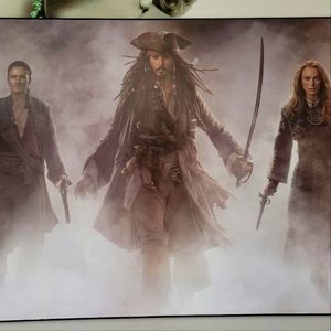 Pirates of the Caribbean movie marketing photo.